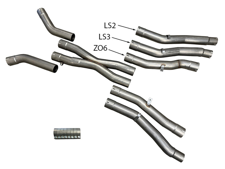 Speed Engineering C6 Corvette X-Pipe Kit 2005-2013 (LS2, LS3, LS7 ENGINES)